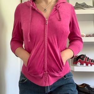 Juicy Couture Pink Zip Up Hoodie